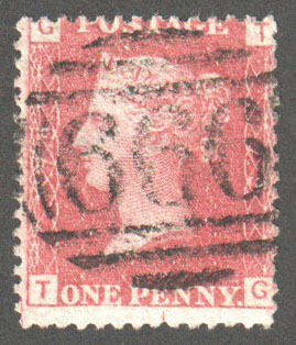 Great Britain Scott 33 Used Plate 79 - TG (2) - Click Image to Close